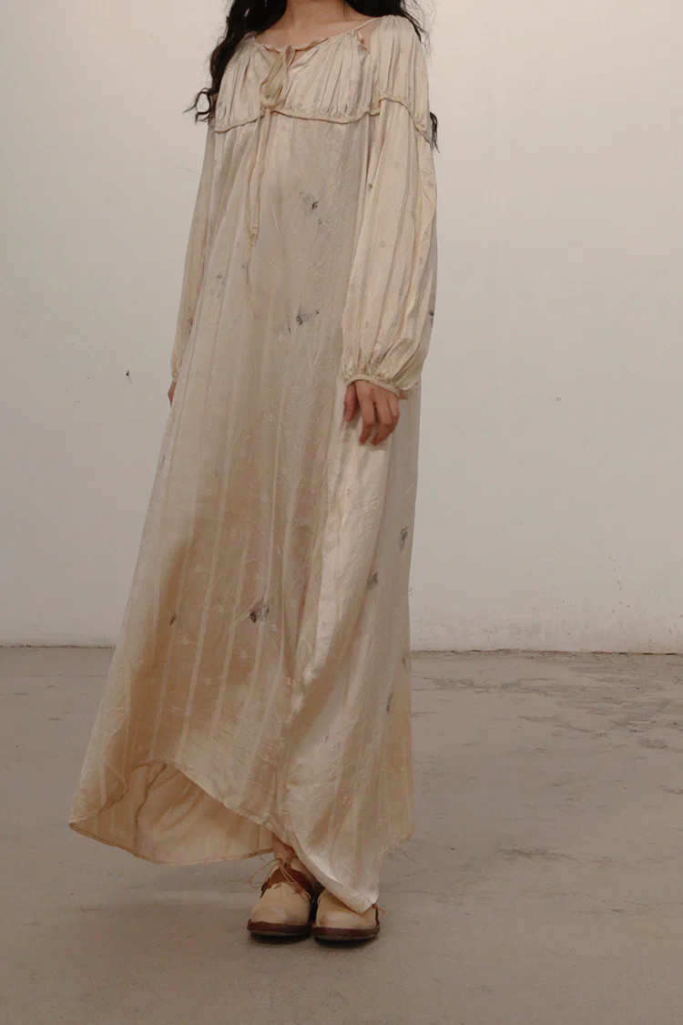 MUTEDANCE Flower Dyed Silk Dress MD21FW34 PM17 - Image 2
