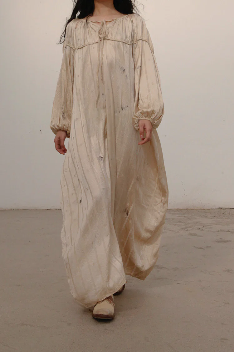 MUTEDANCE Flower Dyed Silk Dress MD21FW34 PM17 - Image 3