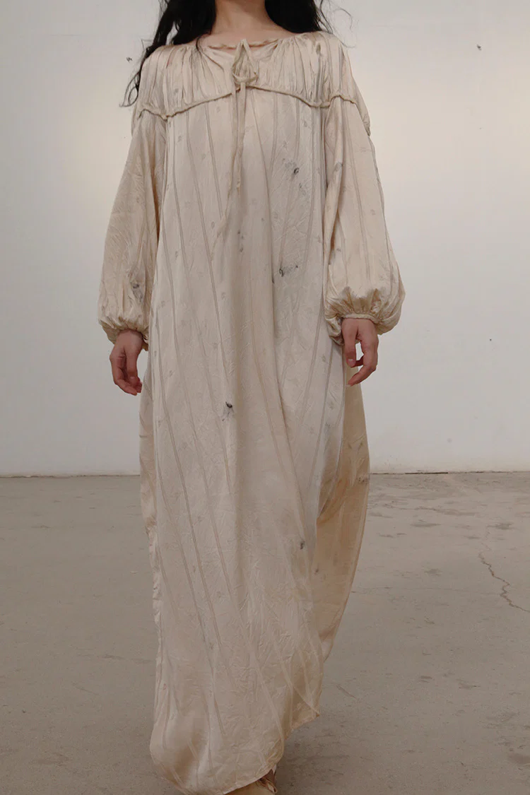 MUTEDANCE Flower Dyed Silk Dress MD21FW34 PM17 - Image 4