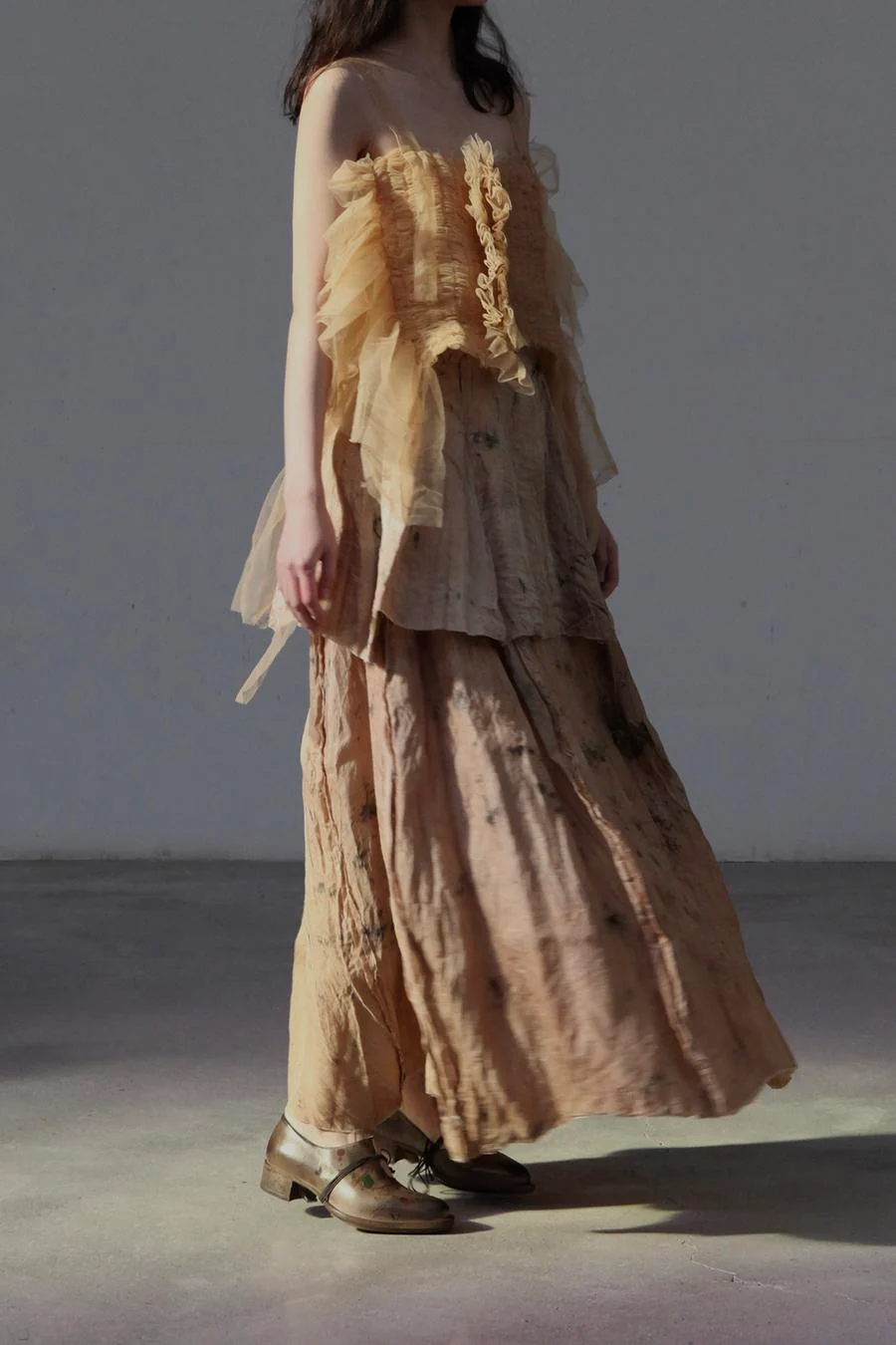 MUTEDANCE hand-dyed double silk half skirt MD20SS-KAL55 - Image 3