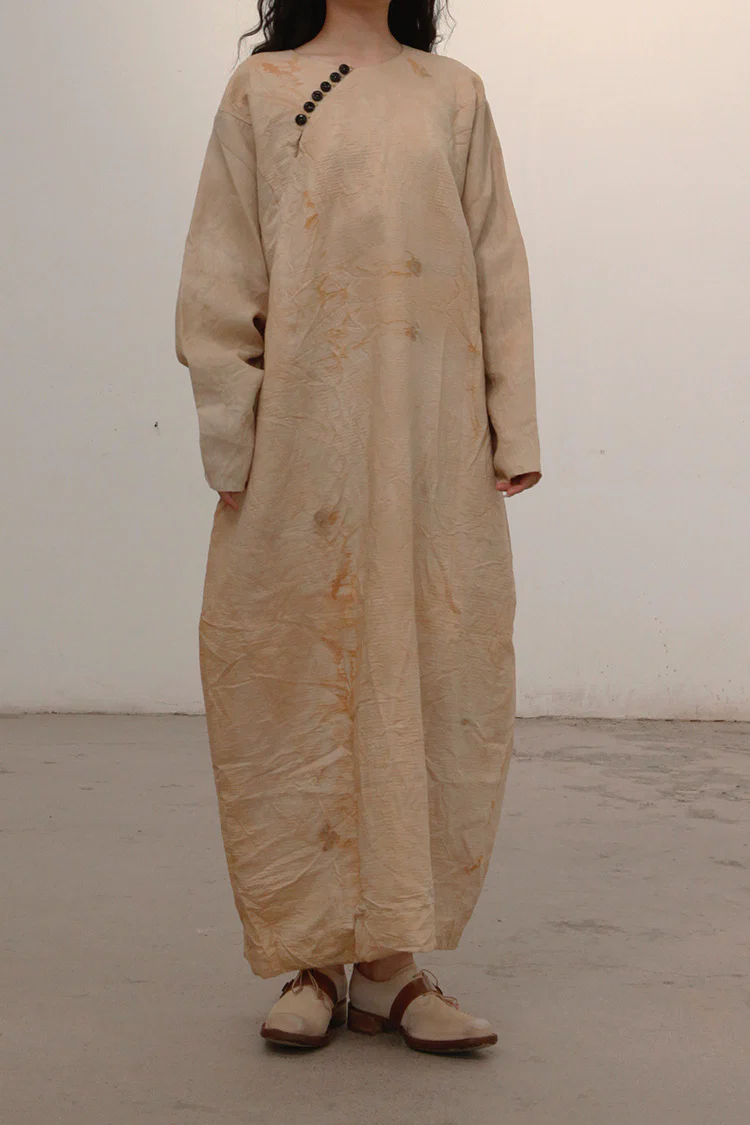 MUTEDANCE Hand-dyed silk and wool dress MD21FW07 PM19 - Image 2