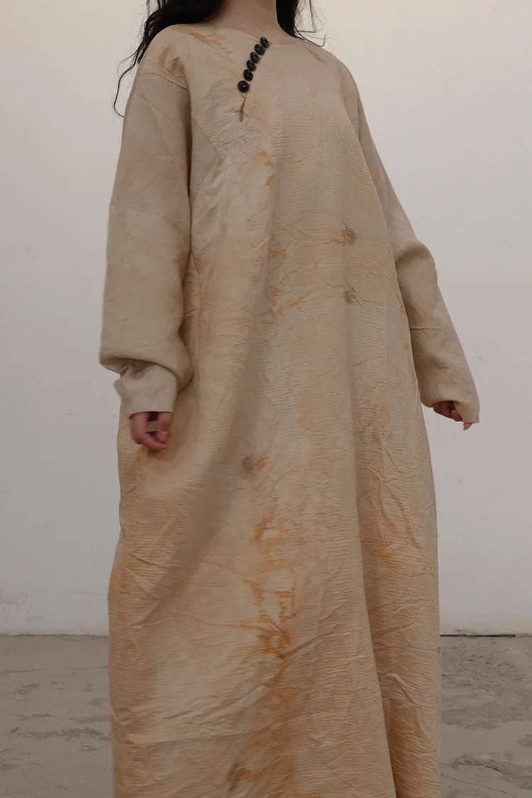 MUTEDANCE Hand-dyed silk and wool dress MD21FW07 PM19 - Image 3