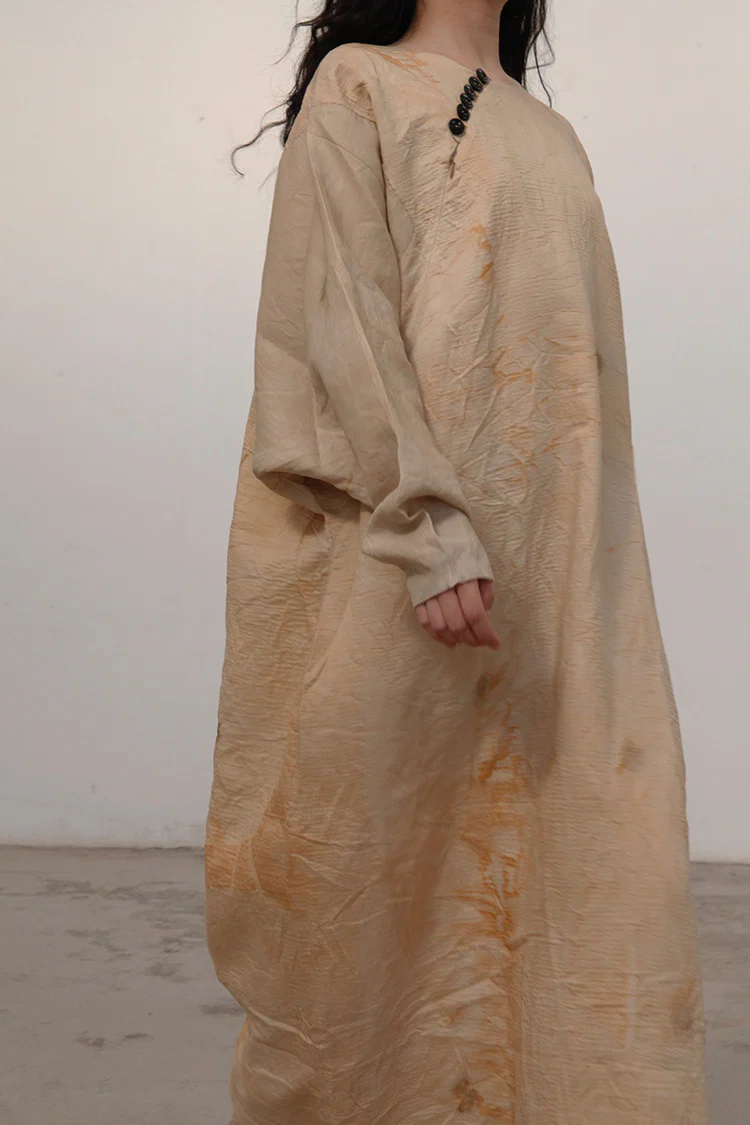 MUTEDANCE Hand-dyed silk and wool dress MD21FW07 PM19 - Image 4