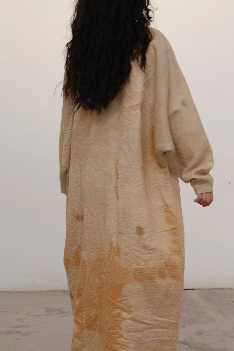 MUTEDANCE Hand-dyed silk and wool dress MD21FW07 PM19 - Image 5