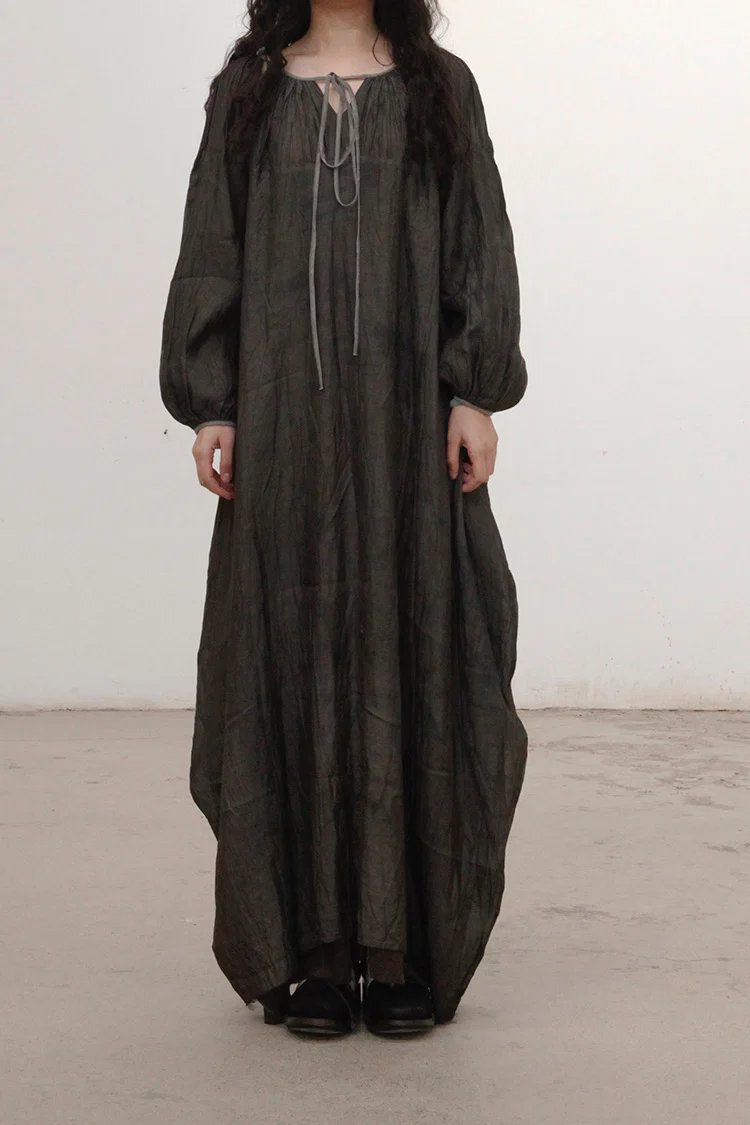 MUTEDANCE lace-up silk dress MD21FW50 PM17 - Image 2