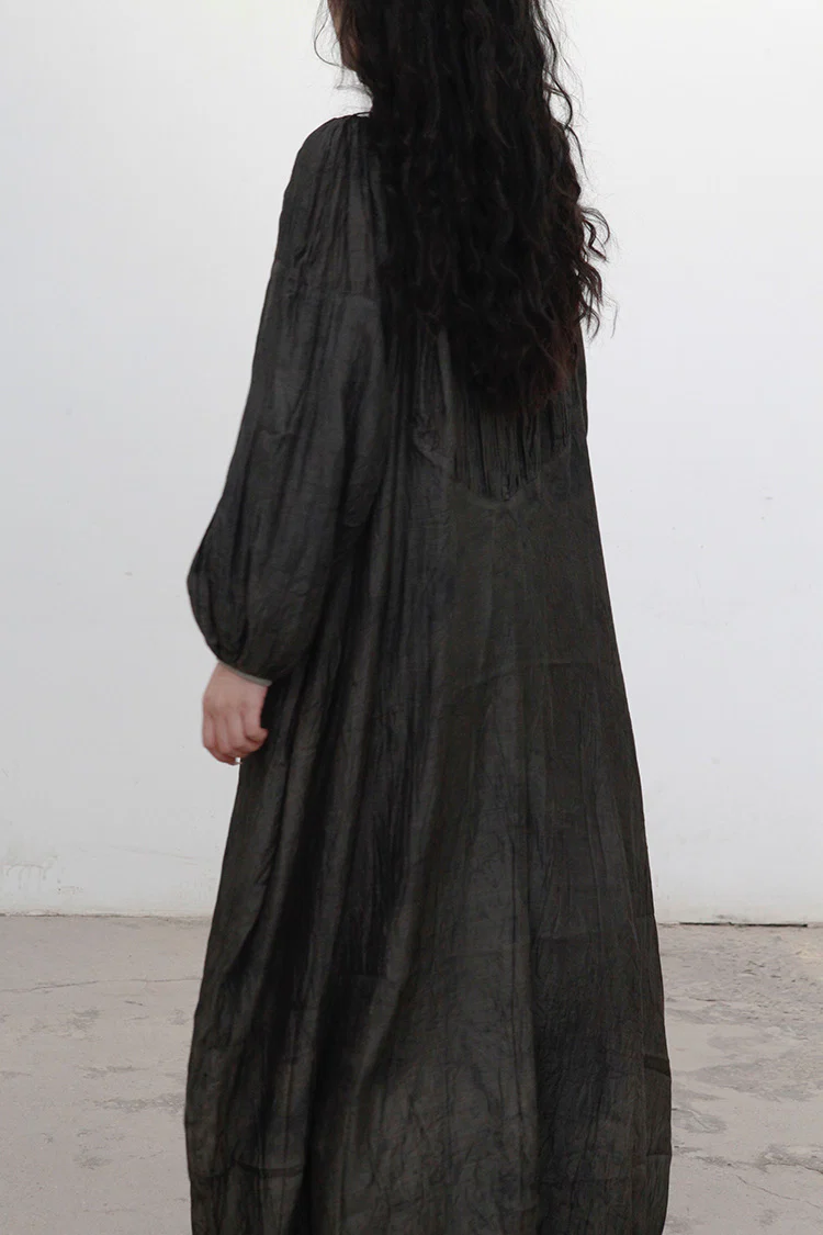 MUTEDANCE lace-up silk dress MD21FW50 PM17 - Image 4