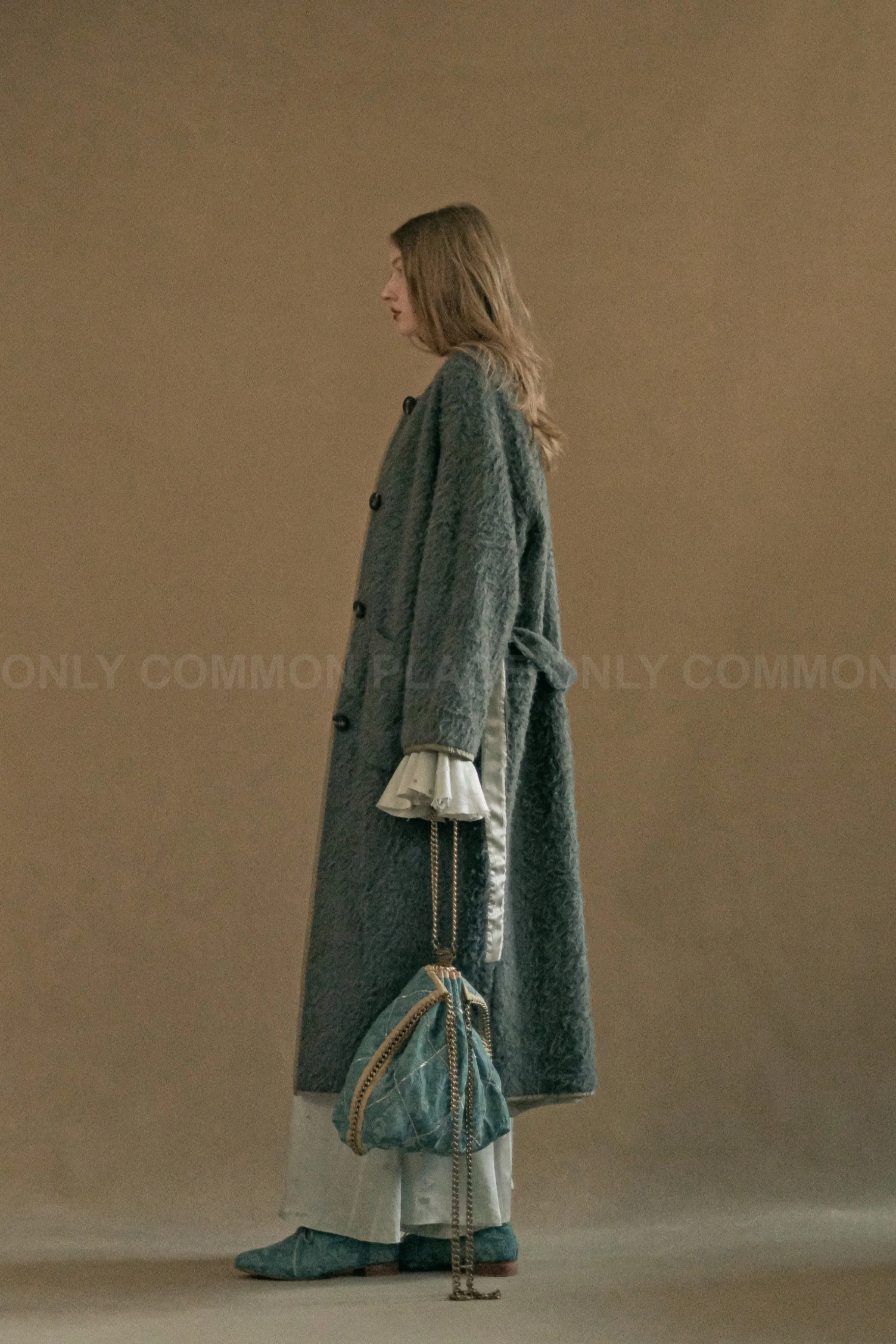 MUTEDANCE long wool jacket MD-MD23FW02-QINGHUI blue gray PM96 - Image 10