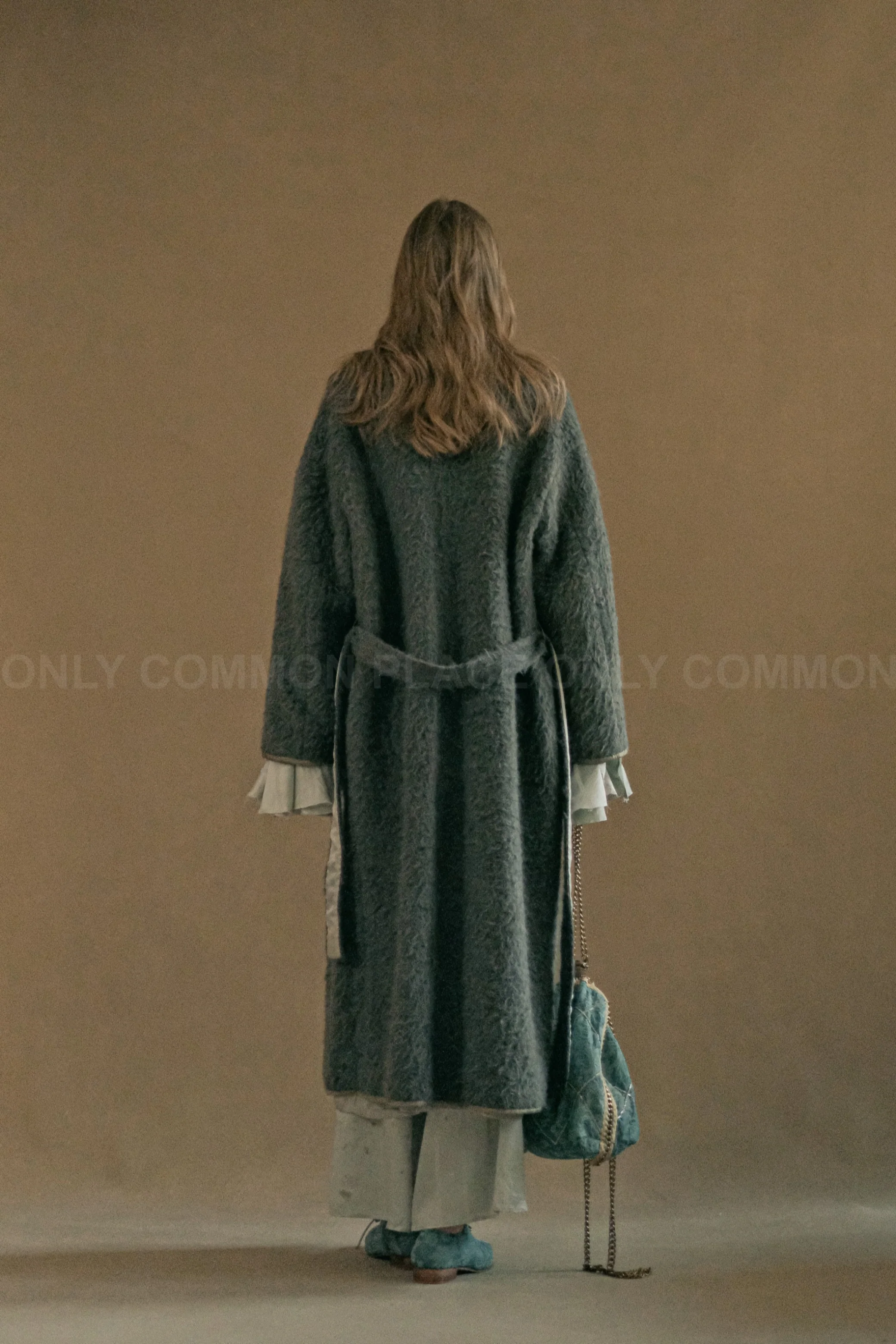 MUTEDANCE long wool jacket MD-MD23FW02-QINGHUI blue gray PM96 - Image 11