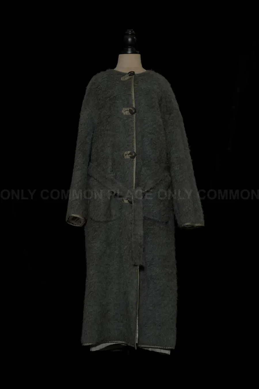 MUTEDANCE long wool jacket MD-MD23FW02-QINGHUI blue gray PM96 - Image 3