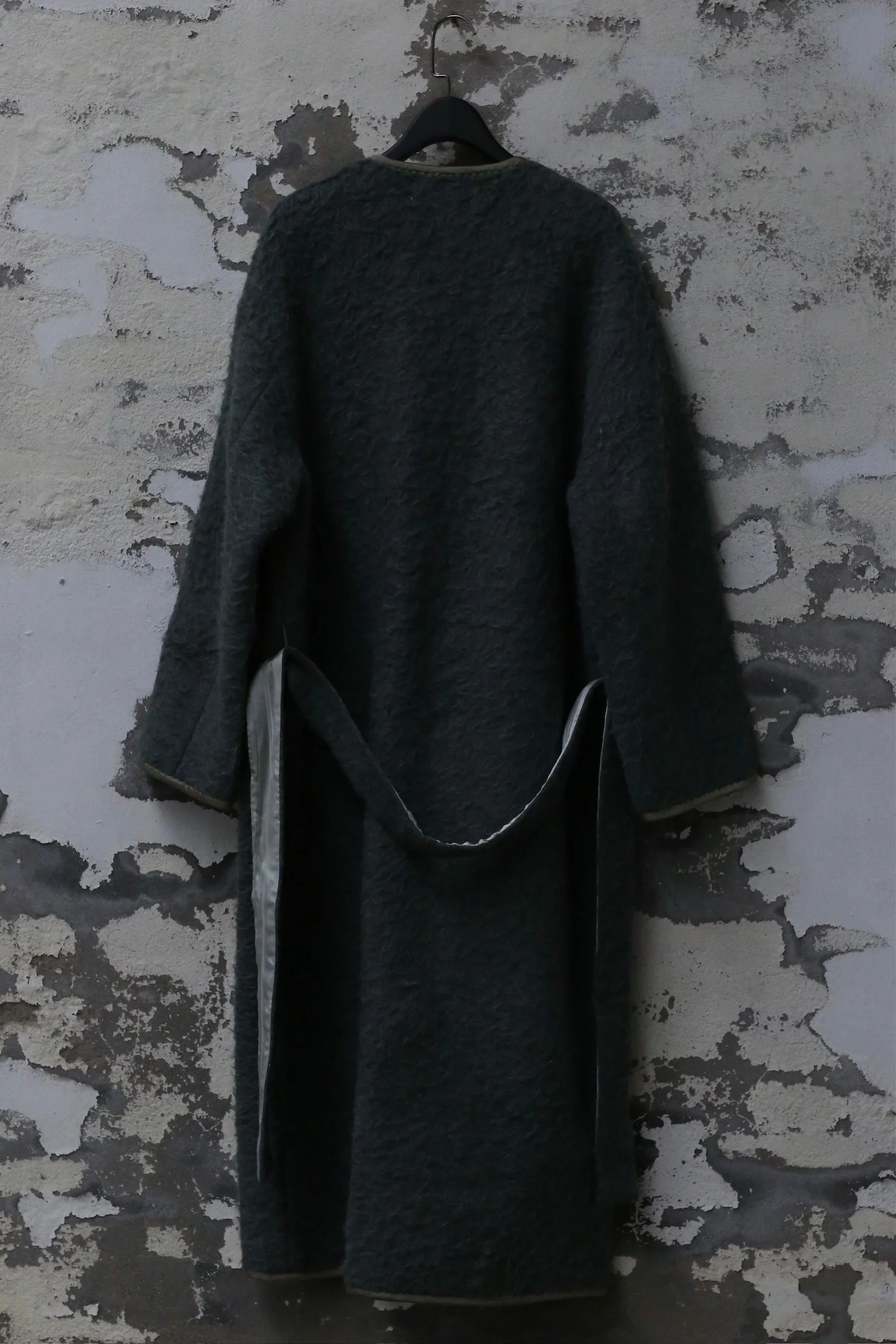 MUTEDANCE long wool jacket MD-MD23FW02-QINGHUI blue gray PM96 - Image 8