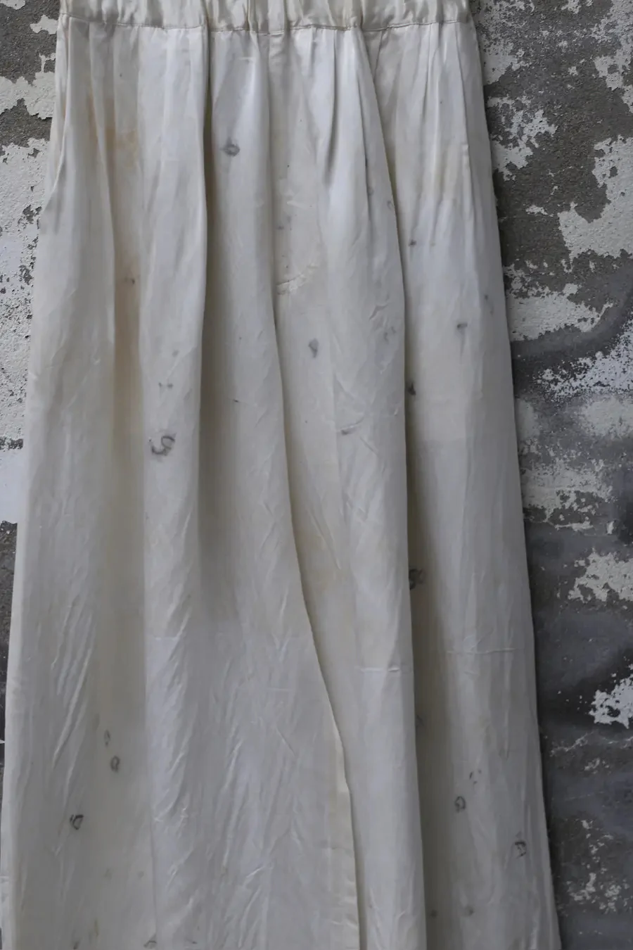 Mutedance 24 Spring/Summer Silk Elastic Waist Loose Pants MD-MD24SS10-HUIBAI hoary PM114 - Image 2