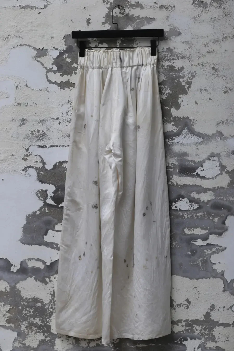 Mutedance 24 Spring/Summer Silk Elastic Waist Loose Pants MD-MD24SS10-HUIBAI hoary PM114 - Image 4