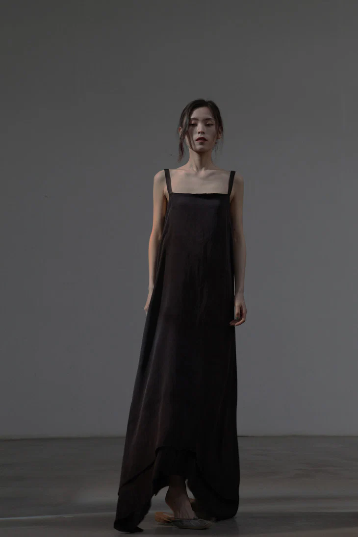 MUTEDANCE MD19SS18B Maroon suspender skirt - Image 5