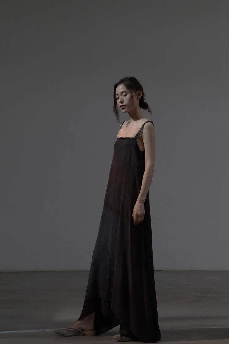 MUTEDANCE MD19SS18B Maroon suspender skirt - Image 7