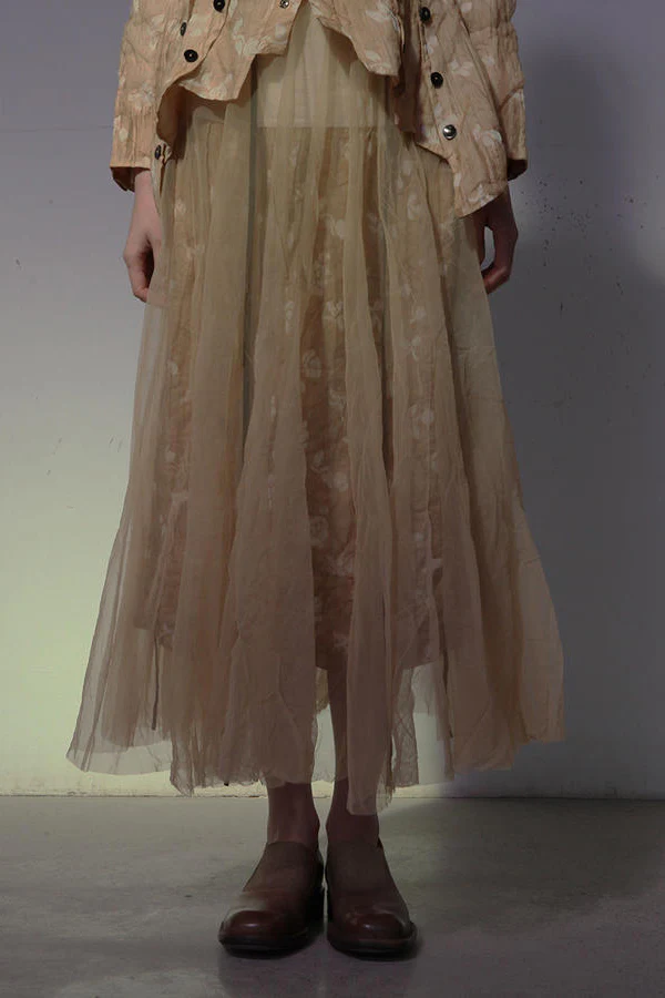MUTEDANCE MD20SS-KAL02 Embroidered silk skirt - Image 3