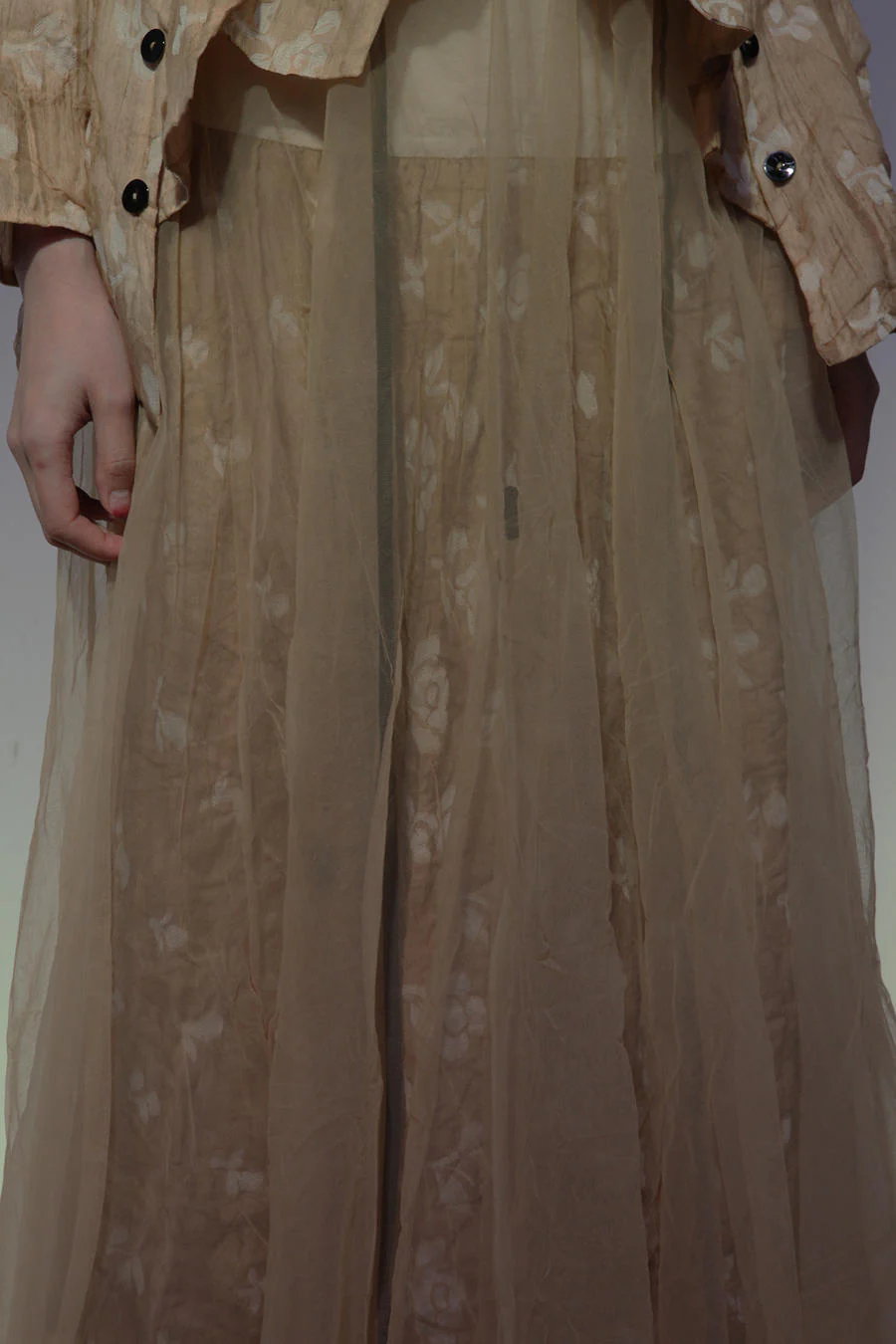 MUTEDANCE MD20SS-KAL02 Embroidered silk skirt - Image 4