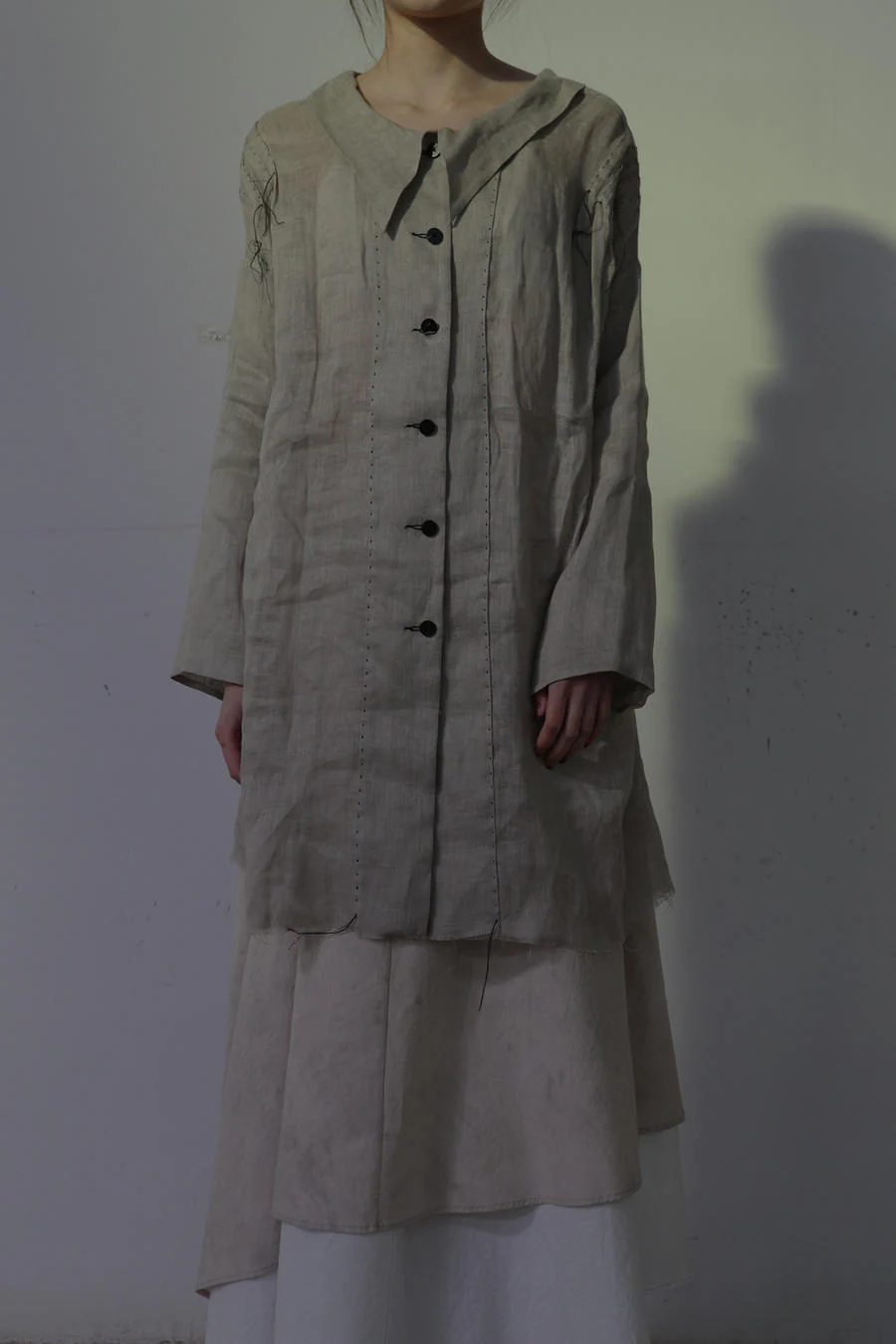 MUTEDANCE MD20SS-PRC29 Lapel Collar Dyed Linen Jacket - Image 3