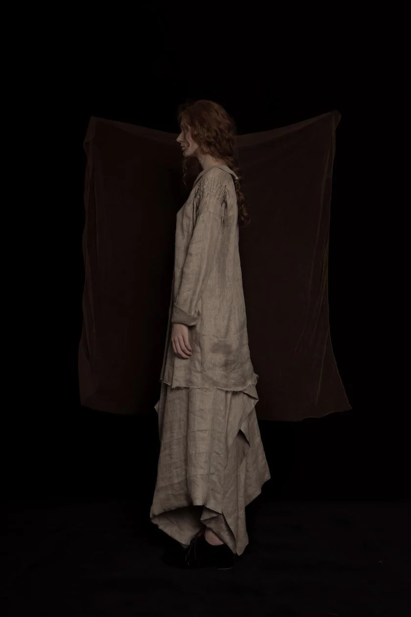 MUTEDANCE MD20SS-PRC29 Lapel Collar Dyed Linen Jacket - Image 7