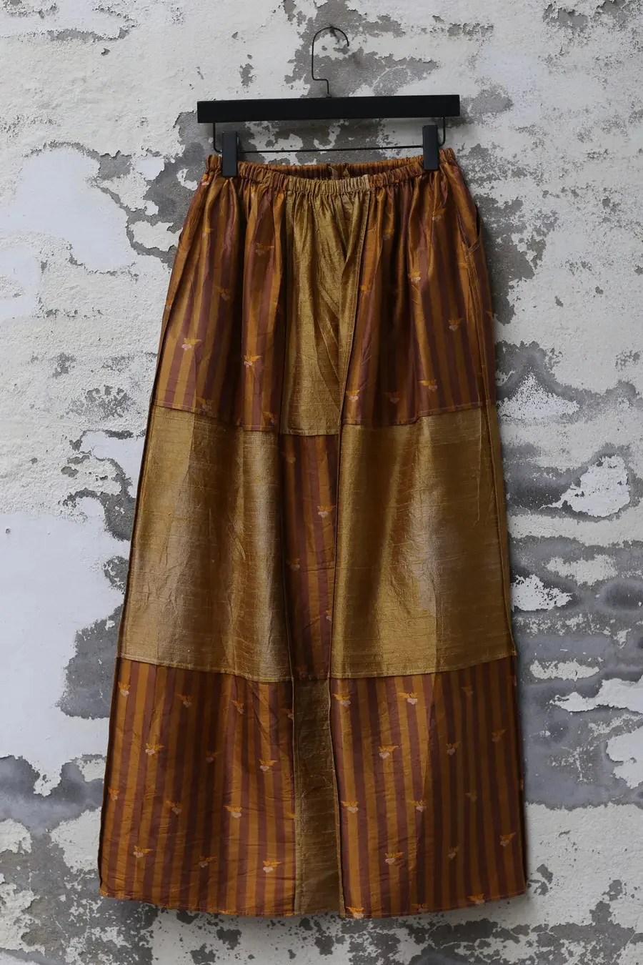 Mutedance 24 Spring/Summer Spliced Skirt MD-MD24SS91-JIUJIN Old Gold PM126 - Image 4