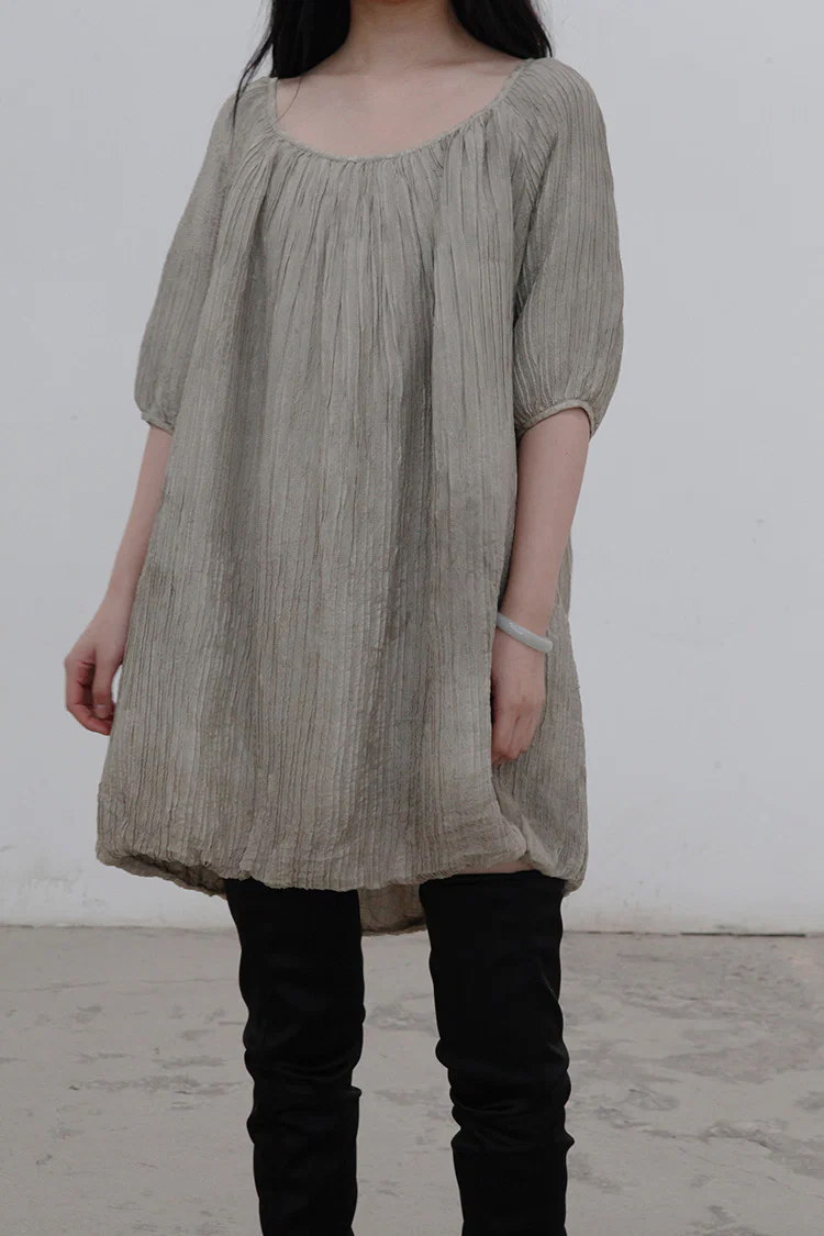 MUTEDANCE Silk Pleated Top MD21FW14 - Image 2