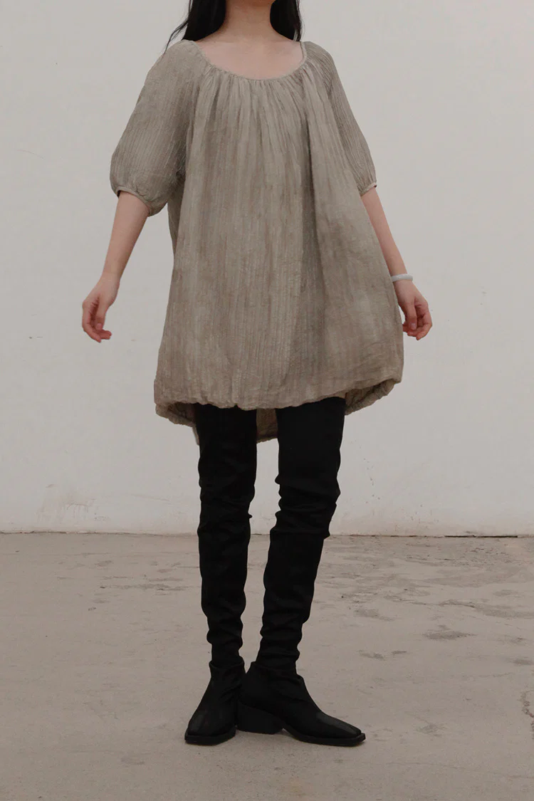 MUTEDANCE Silk Pleated Top MD21FW14 - Image 4