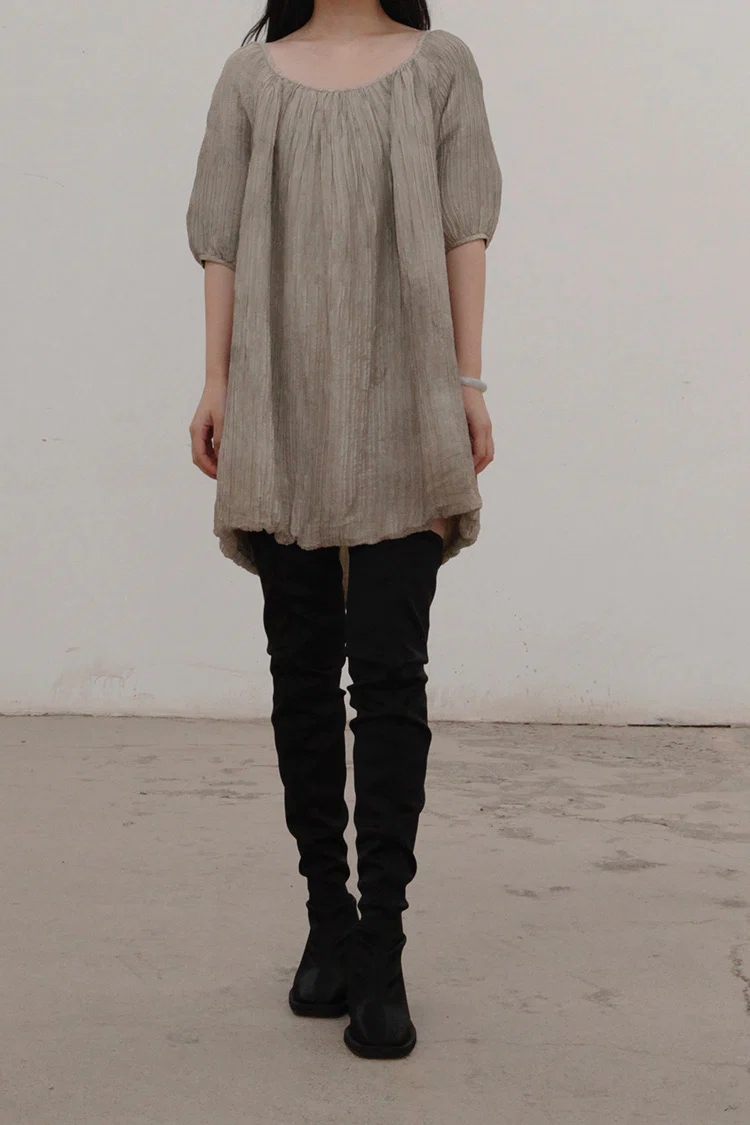 MUTEDANCE Silk Pleated Top MD21FW14 - Image 5