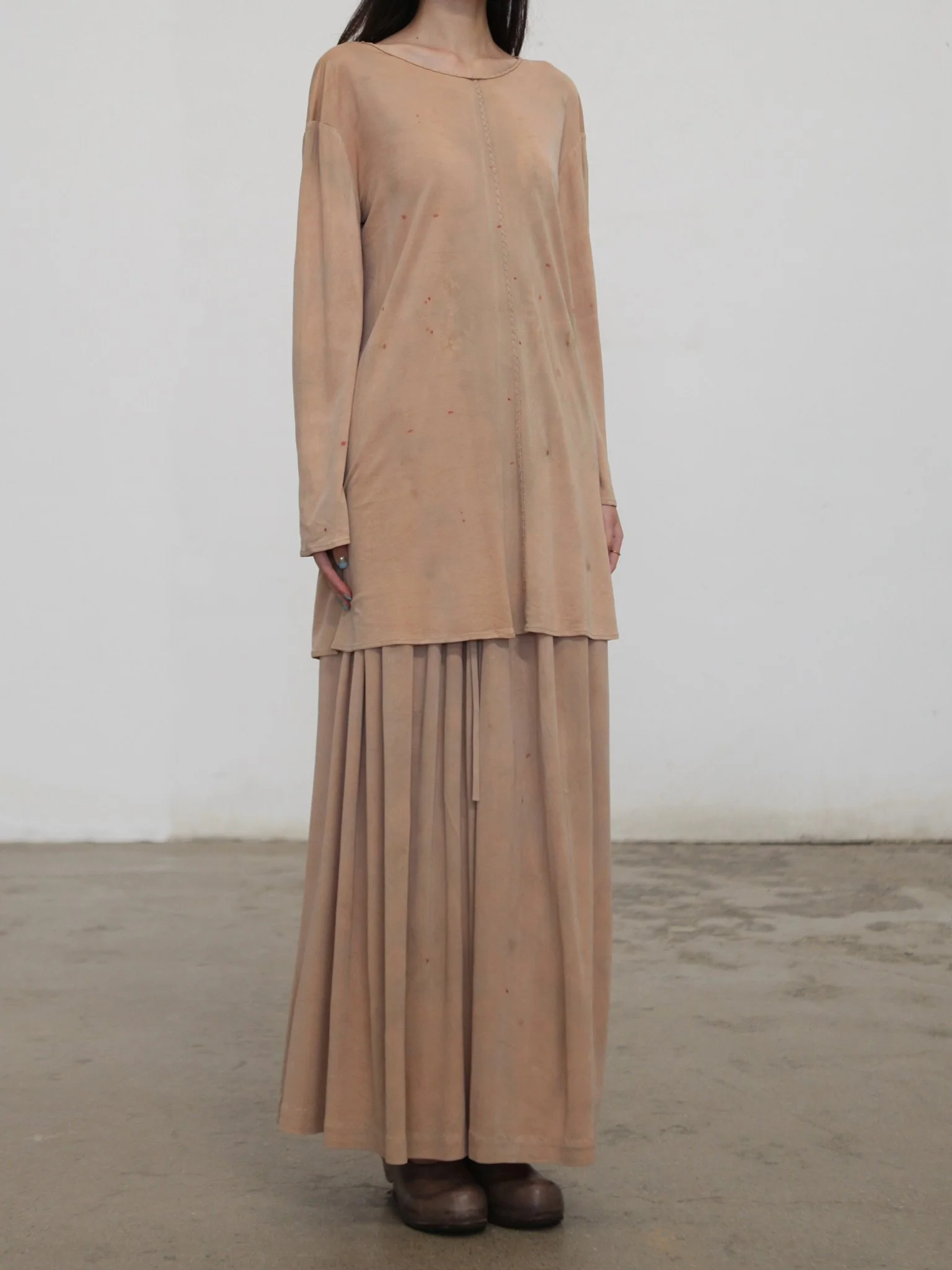 Mutedance Spring/Summer 2026 Drawstring Tie-up Midi Skirt MD-MD26SS166 （MD26SS165） - Image 6