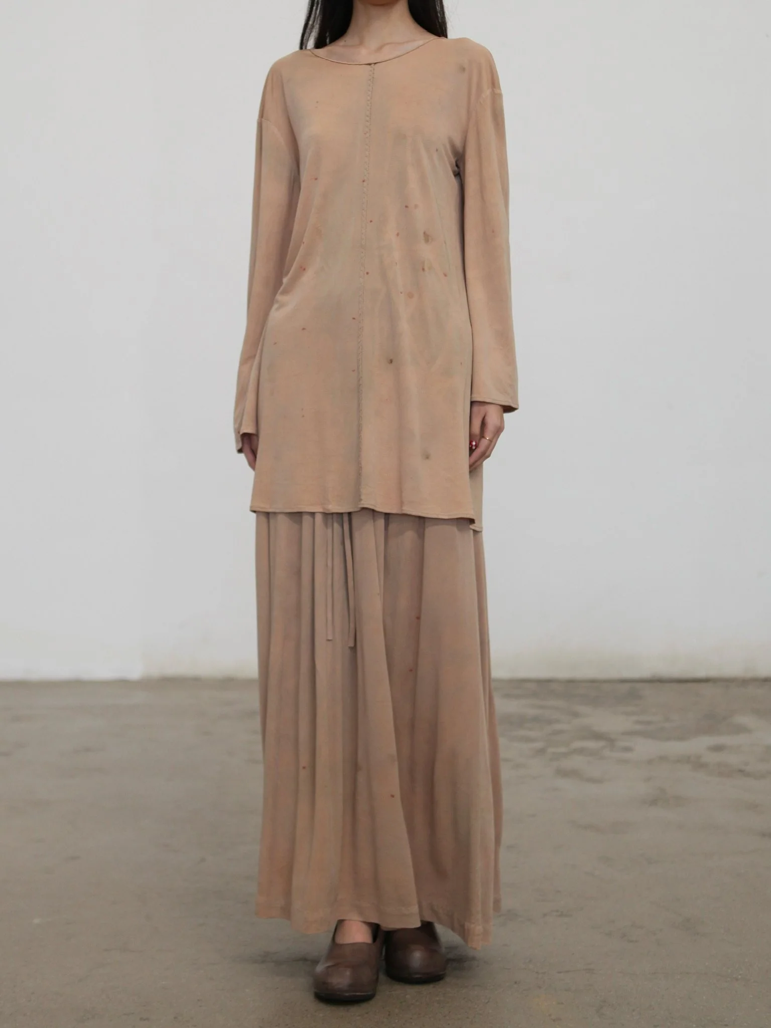 Mutedance Spring/Summer 2026 Drawstring Tie-up Midi Skirt MD-MD26SS166 （MD26SS165） - Image 8