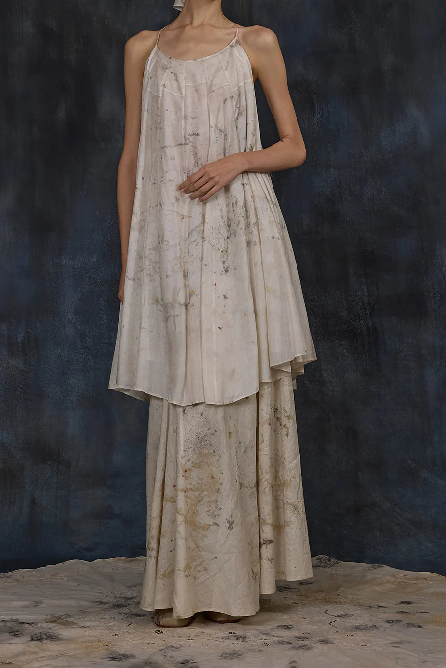 Mutedance Spring/Summer 2026 Handmade Plant-Dyed Midi Skirt MD-MD26SS109 - Image 2
