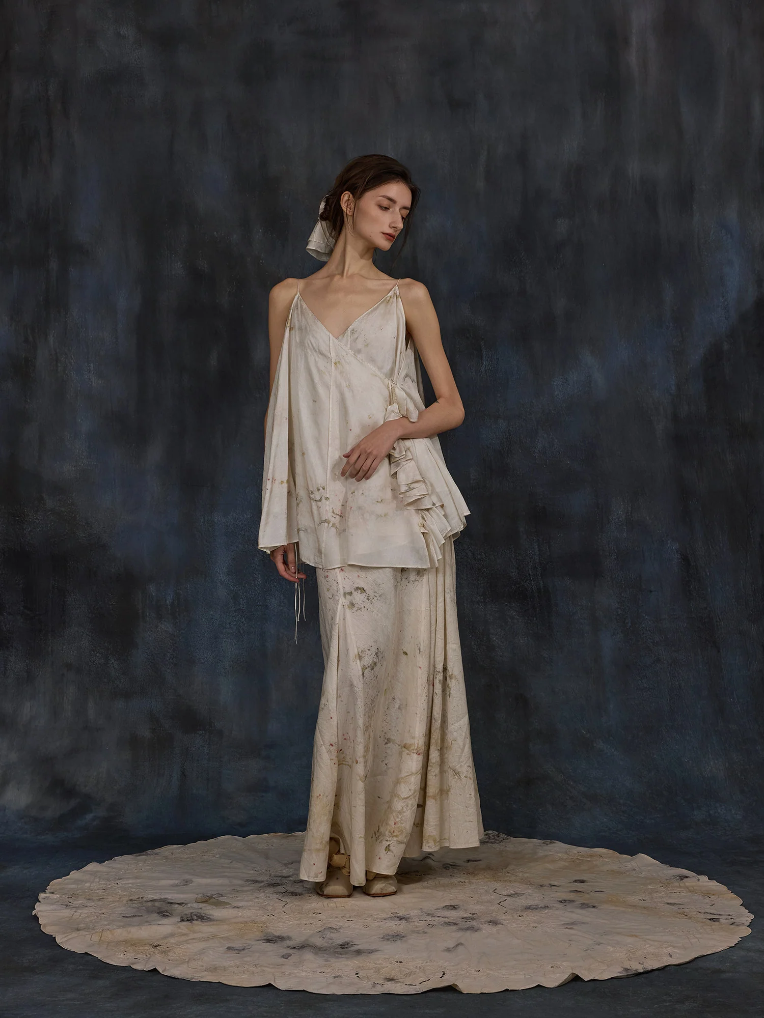 Mutedance Spring/Summer 2026 Handmade Plant-Dyed Midi Skirt MD-MD26SS109 - Image 6