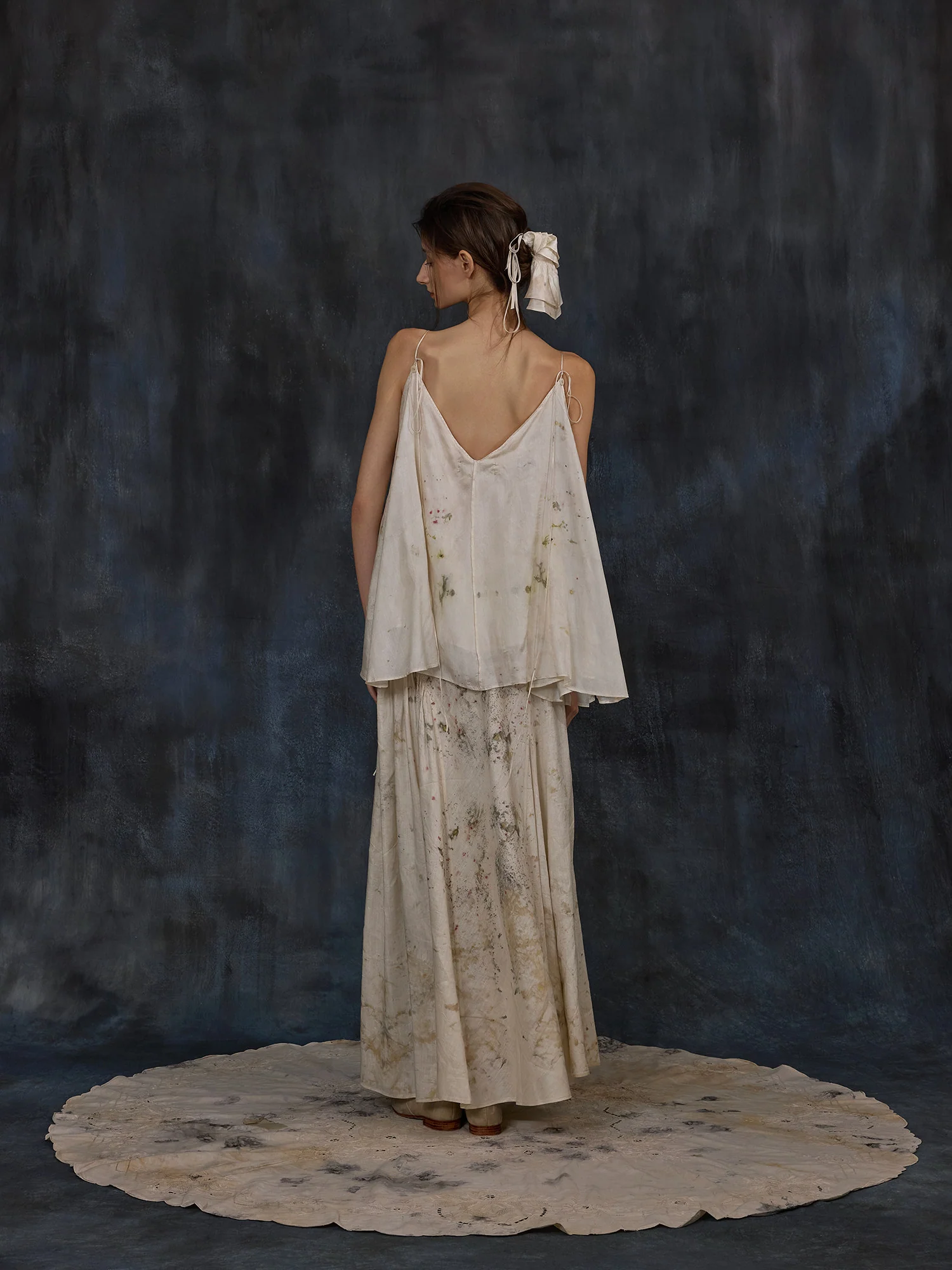 Mutedance Spring/Summer 2026 Handmade Plant-Dyed Midi Skirt MD-MD26SS109 - Image 7