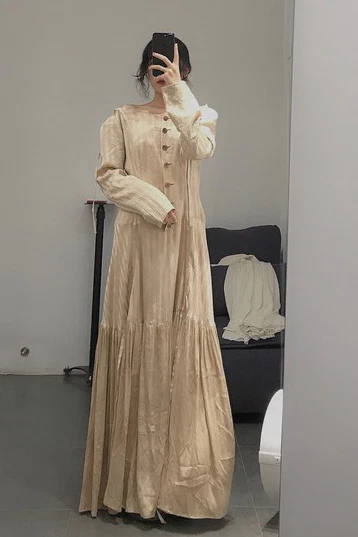 MUTEDANCE stitched silk dress MD20FW10 - Image 2