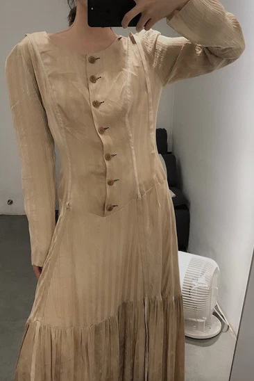 MUTEDANCE stitched silk dress MD20FW10 - Image 4
