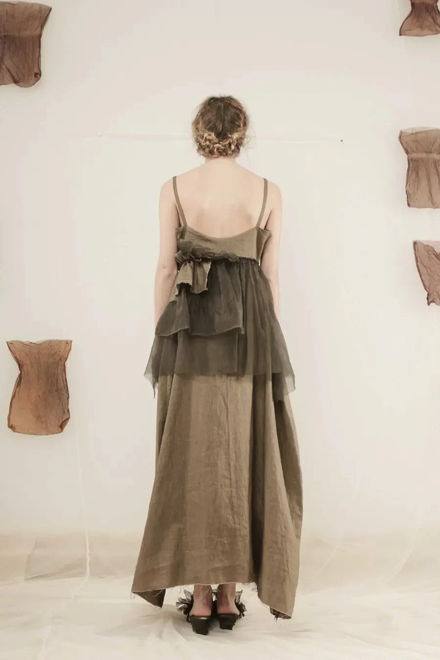 MUTEDANCE (vegetable gray sling dress) MD19SS08 - Image 2