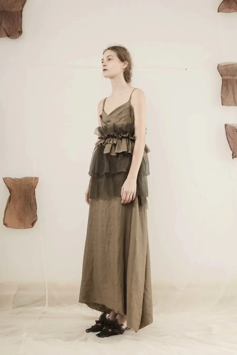 MUTEDANCE (vegetable gray sling dress) MD19SS08 - Image 4