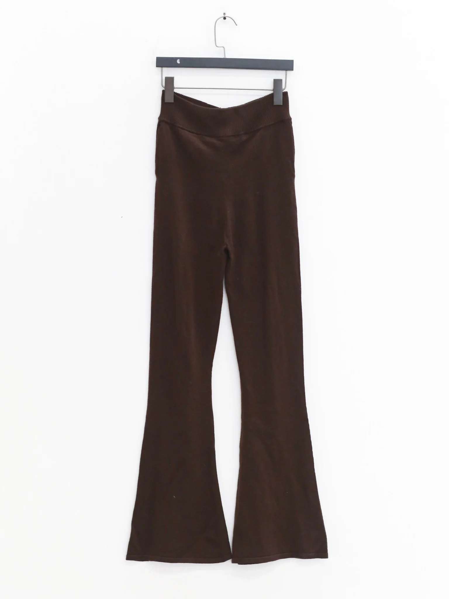 NAN KNITS 25 Autumn and Winter Hollow Cable Flare Pants NAN-N25AWTR04BRO-ZONG Brown - Image 4