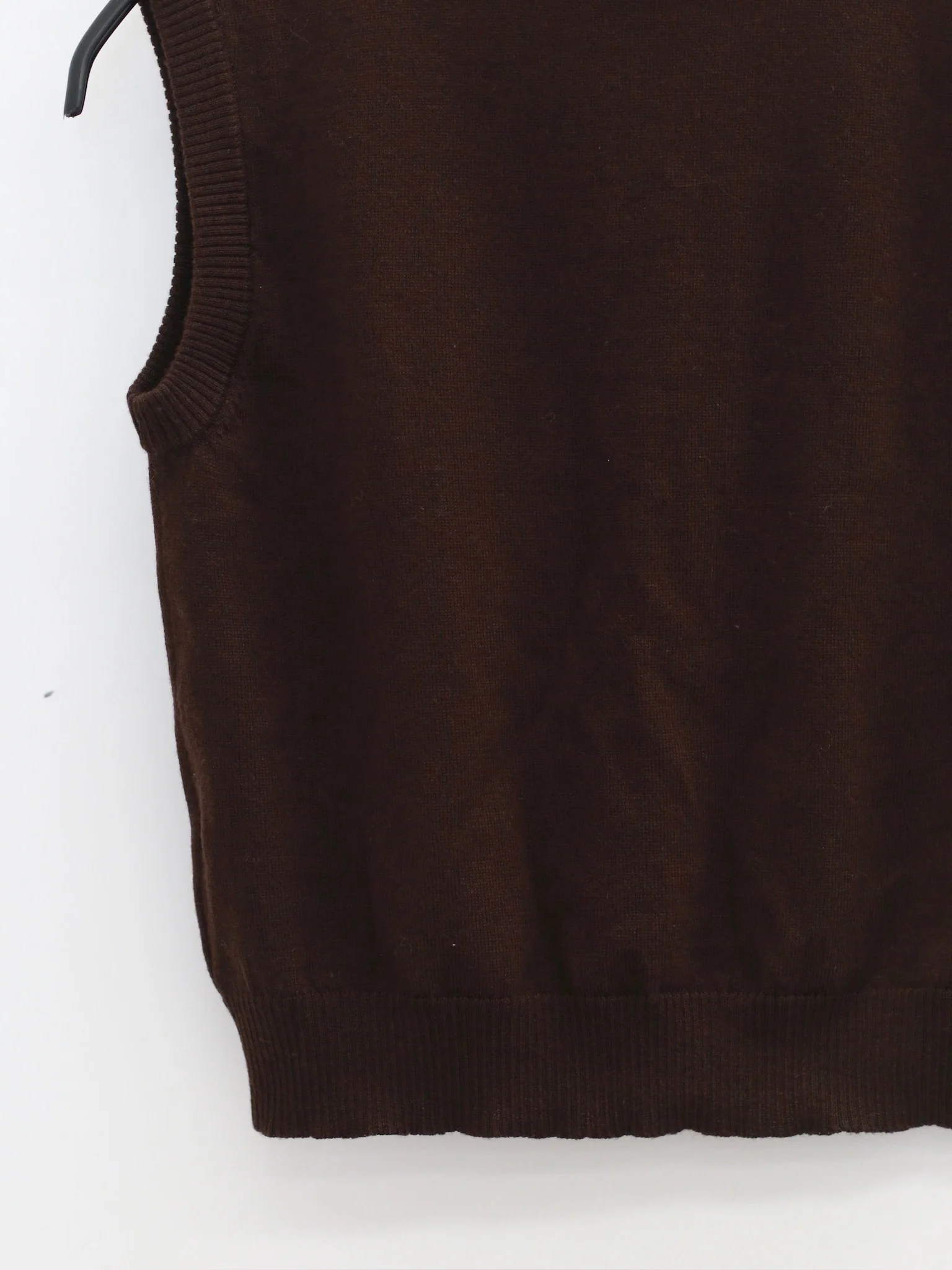 NAN KNITS 25 Autumn and Winter Hollow Cable Vest NAN-N25AWVE06BRO-ZONG Brown - Image 3