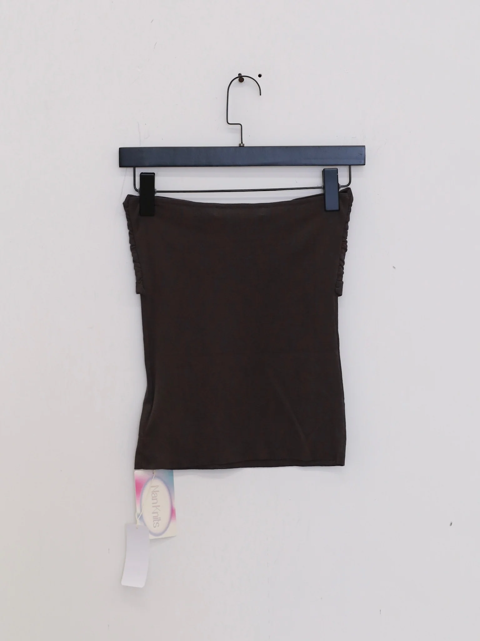 NAN KNITS 25 Spring/Summer Pleated Tube Top NAN-N25SSCAM08-HUI NAN-N25SSCAM08-HUI Gray - Image 4