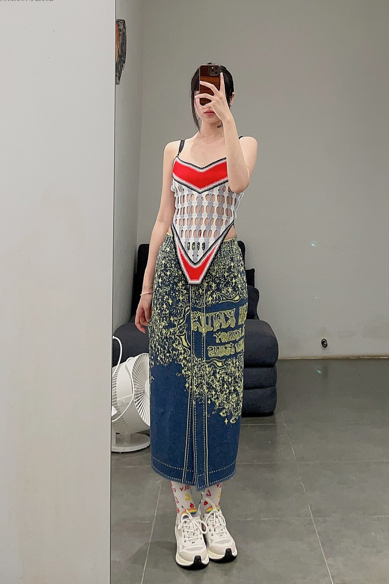 NAN KNITS Gradient Eyelet Sling NAN-22051730-HUIBAI Off-White - Image 14