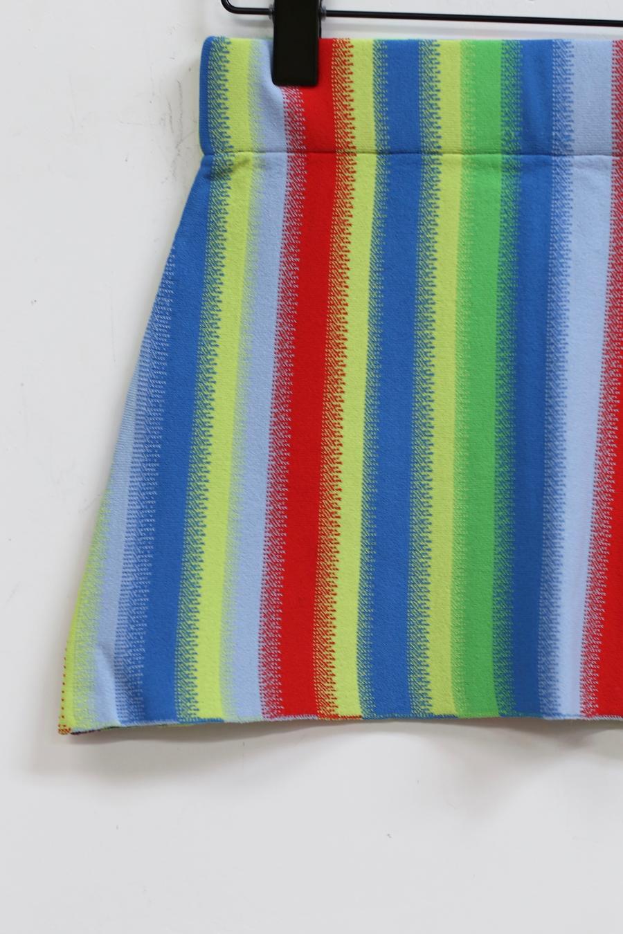 NAN KNITS Gradient Striped Skirt 22011116 Color Blocking - Image 2