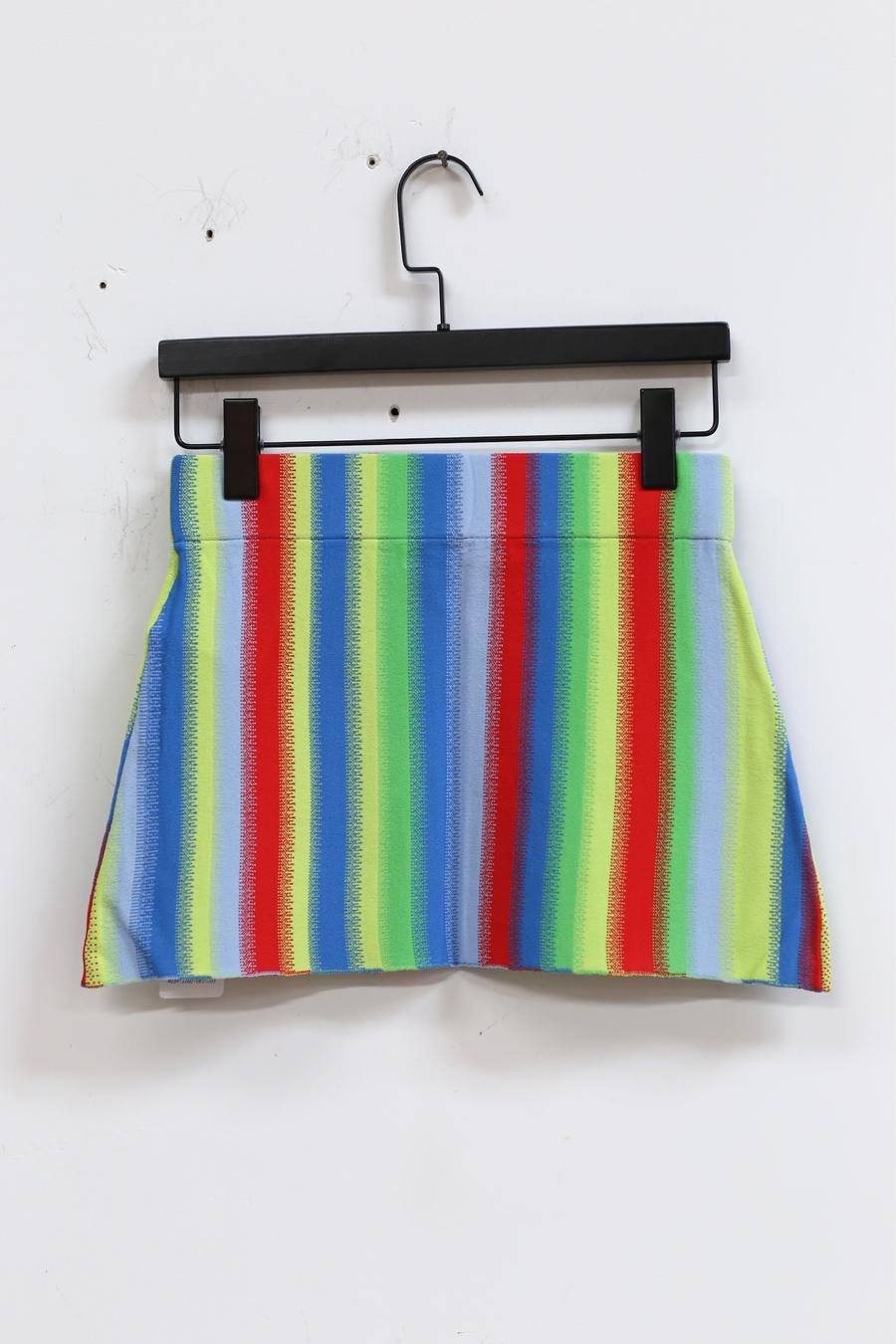 NAN KNITS Gradient Striped Skirt 22011116 Color Blocking - Image 3