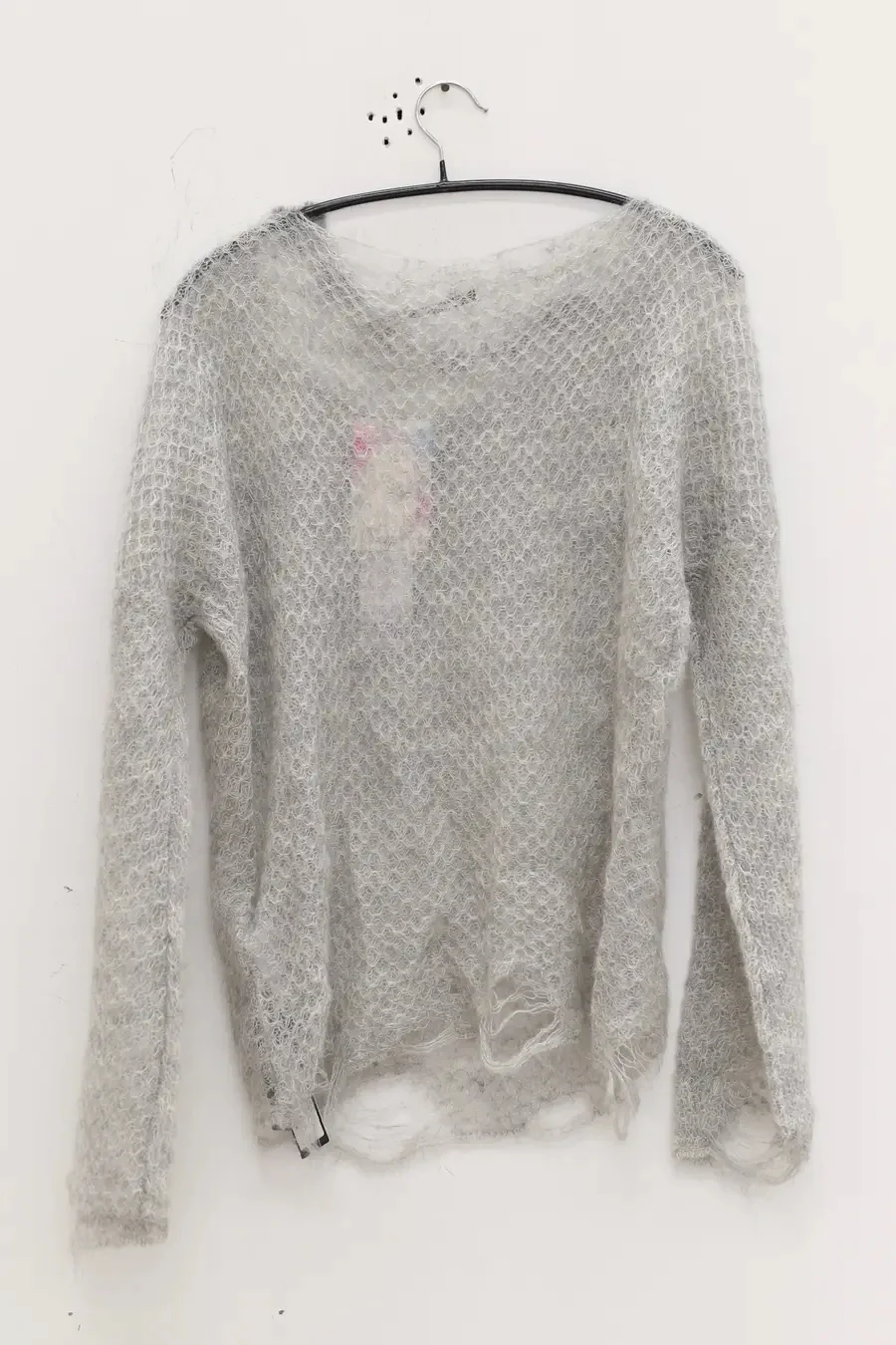 NAN KNITS Solid Mohair Top NAN-22111622-HUI Off-White - Image 10