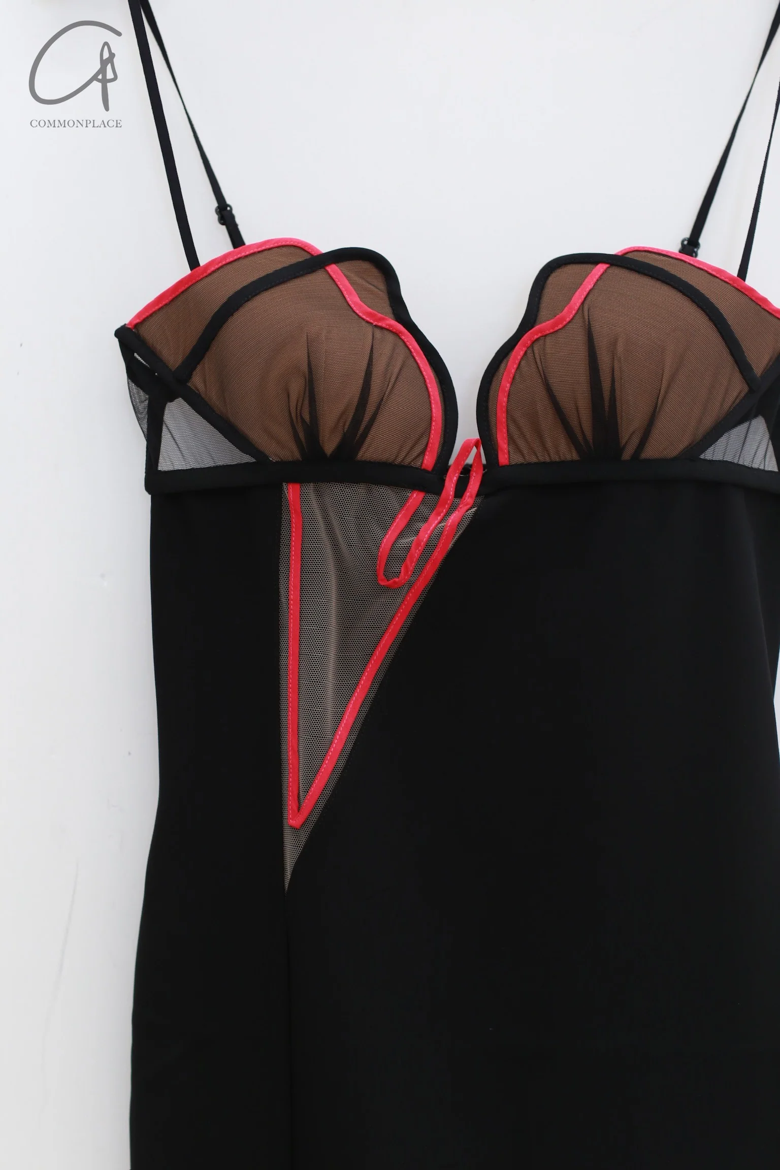 Nensi Dojaka Cutout Mini Dress Albania ND-NDSS24DR189-HSH Black/Fuchsia - Image 2