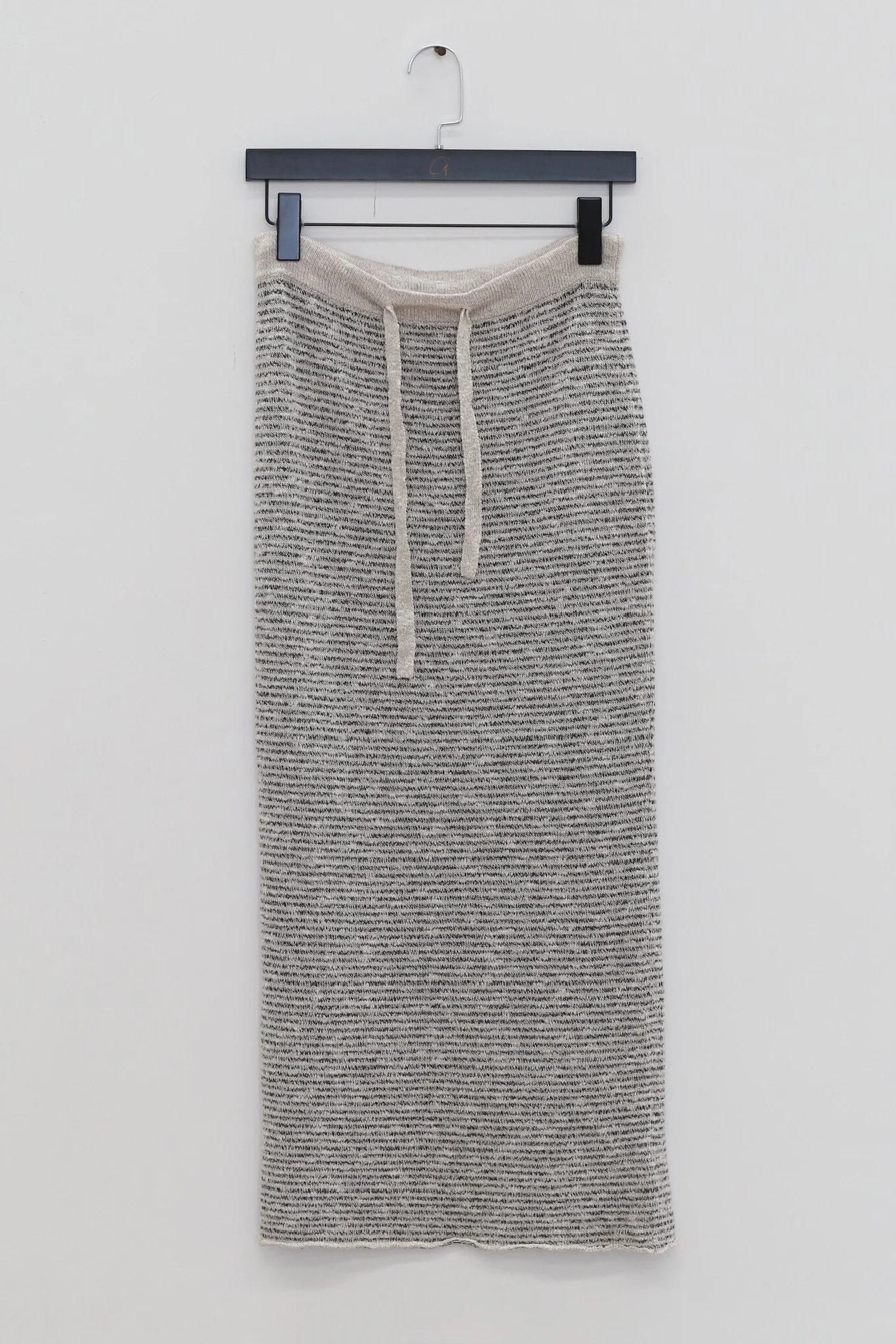 o cloche code 26SS striped tie-waist skirt OCC-OH26SQ035-HBHH H-H floral white/floral gray