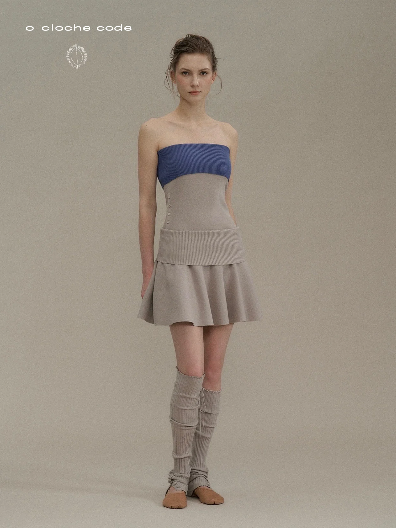 o cloche code rolled-up umbrella skirt OCC-OH01Q848-HS Grey stone color VAPOR - Image 6