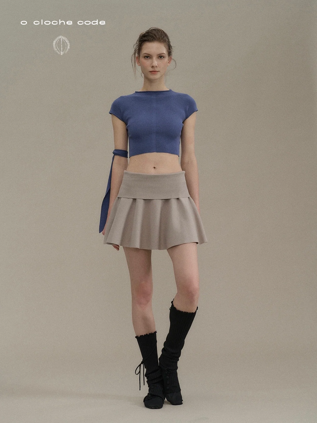 o cloche code rolled-up umbrella skirt OCC-OH01Q848-HS Grey stone color VAPOR - Image 8