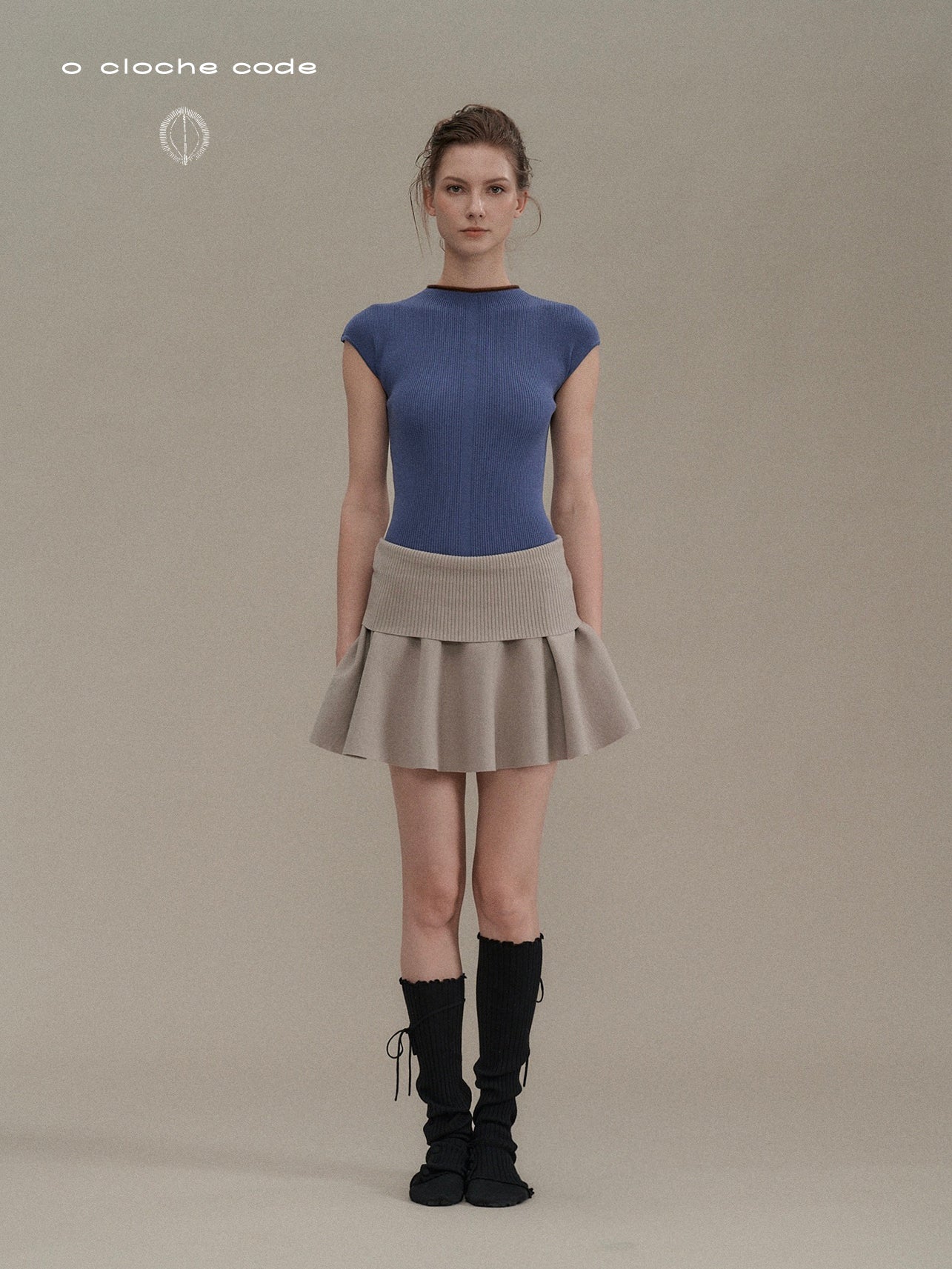 o cloche code rolled-up umbrella skirt OCC-OH01Q848-HS Grey stone color VAPOR - Image 9