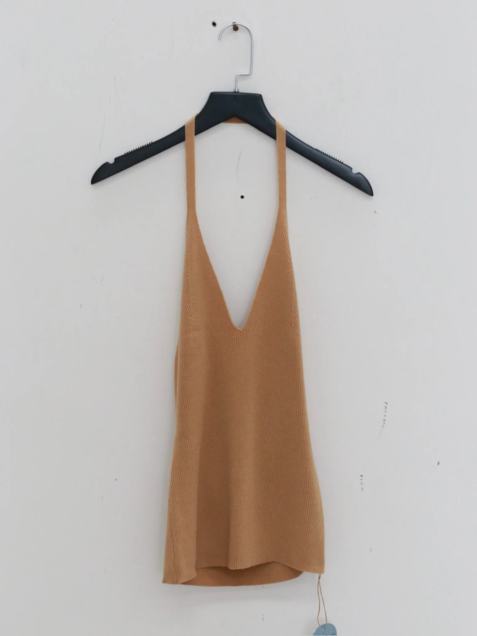 o cloche code wool knit halter neck strap OCC-OH01B808-QT light camel color LIGHT CAMEL - Image 5