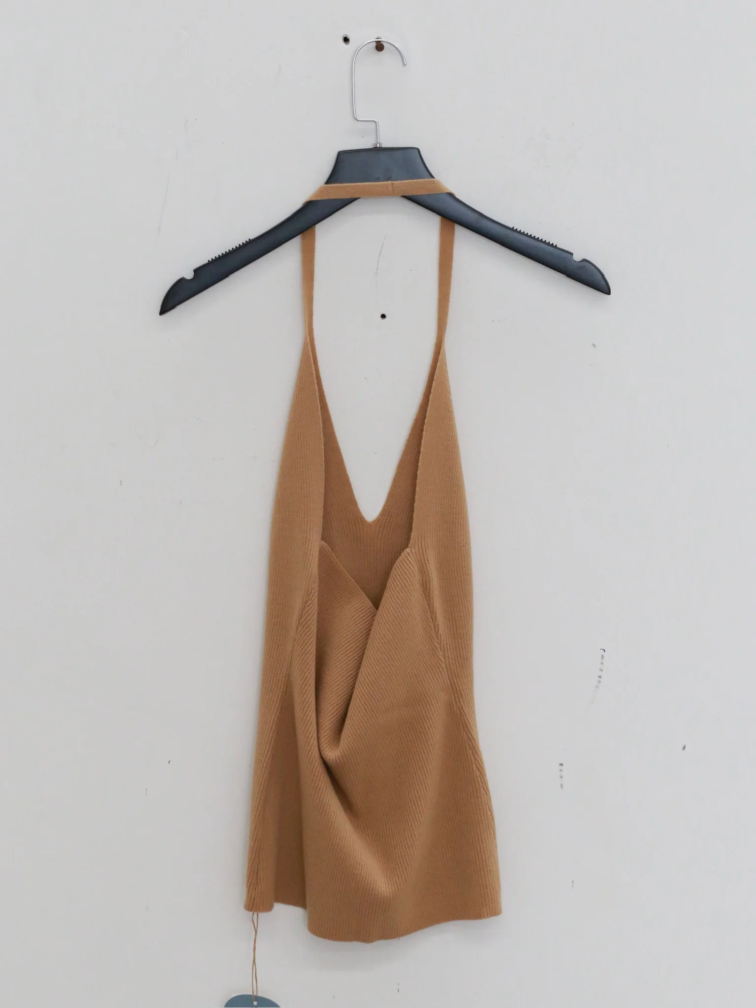 o cloche code wool knit halter neck strap OCC-OH01B808-QT light camel color LIGHT CAMEL - Image 8