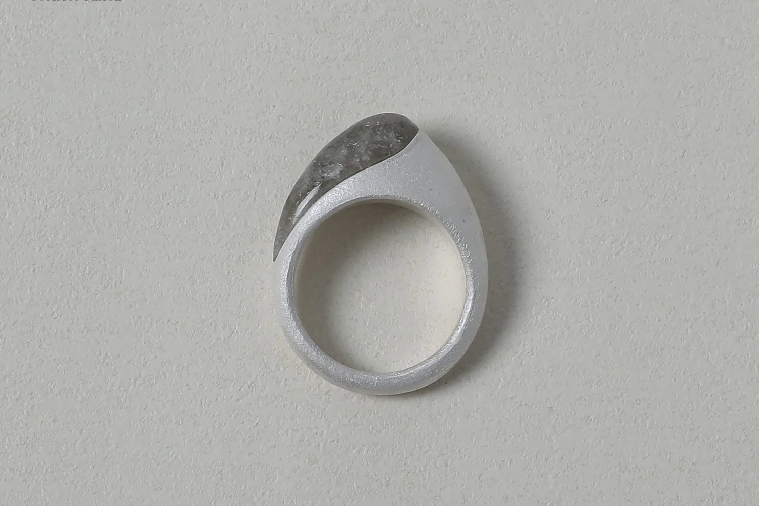 OLIO E ACETO 24 Autumn and Winter Melaleuca Crystal/Sterling Silver Agate Drop Ring OLIO-OA11F02-HUIYIN Crystal - Image 5